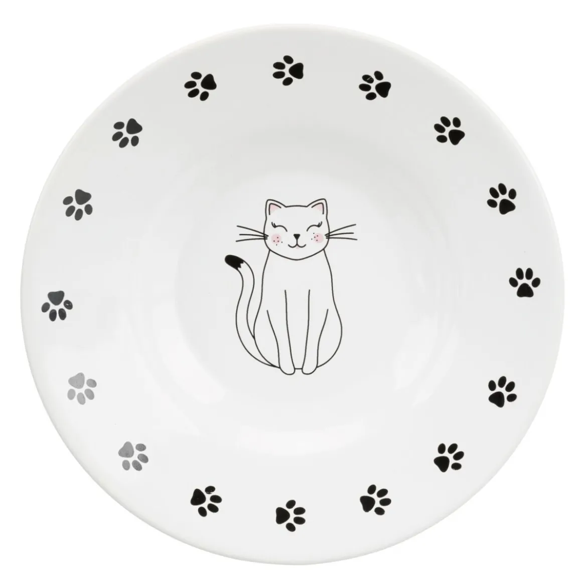 Trixie Matskål i Keramik Katt & Tassar Vit 200 ml
