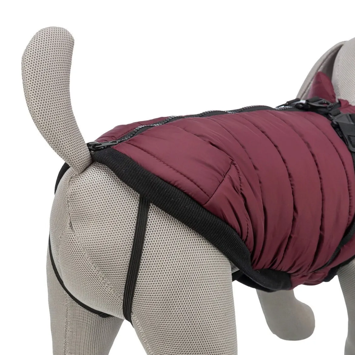 Trixie Pirou Teddy Hundtäcke med Sele Vinröd