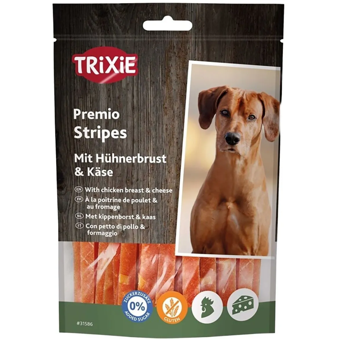 Trixie Premio Ost- & Kycklingstrips 100 g