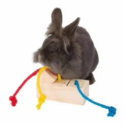Trixie Snack Cube Leksak till gnagare & fågel i trä 16×6×7 cm