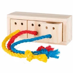 Trixie Snack Cube Leksak till gnagare & fågel i trä 16×6×7 cm