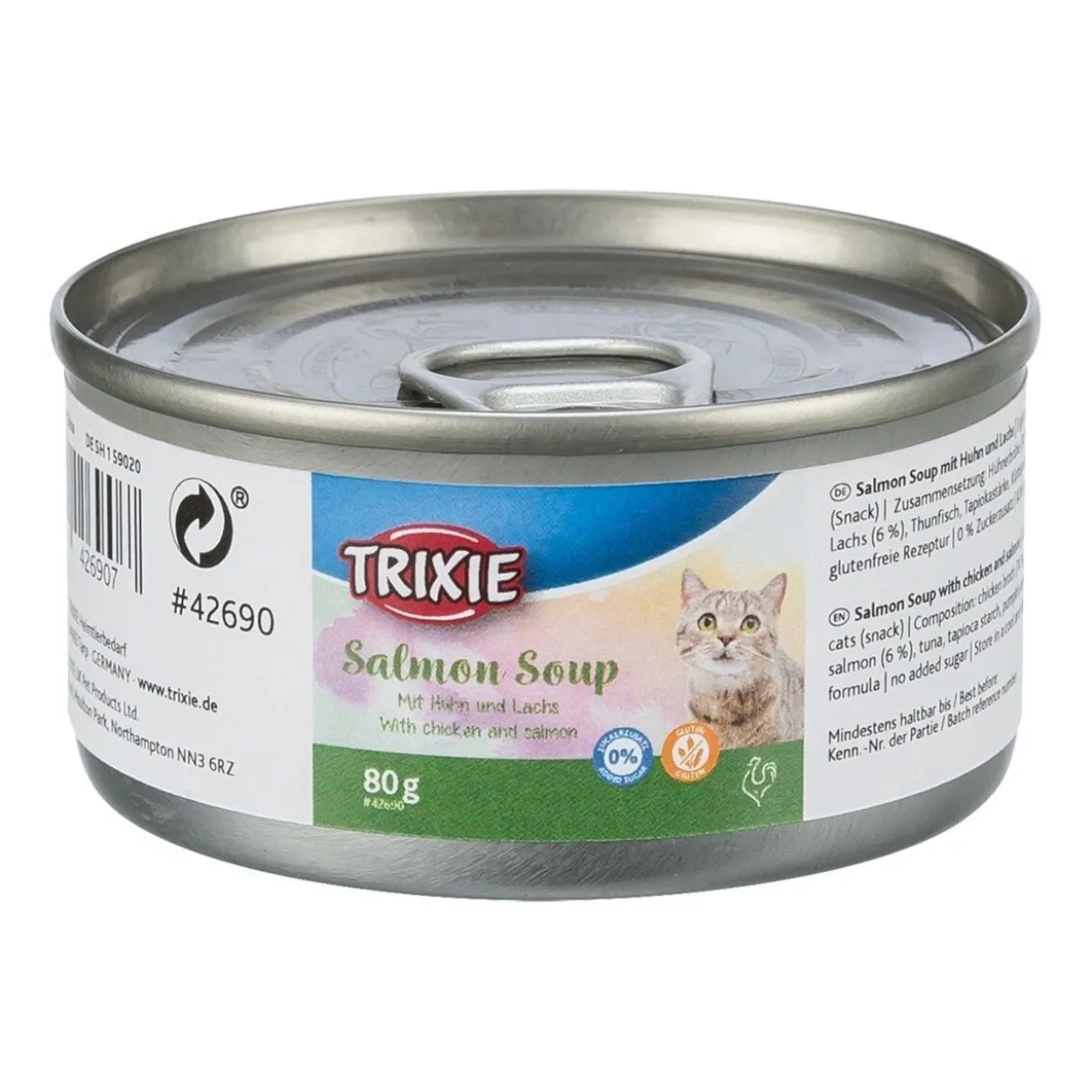 Trixie Soppa till Katt med Kyckling och Lax 80 g