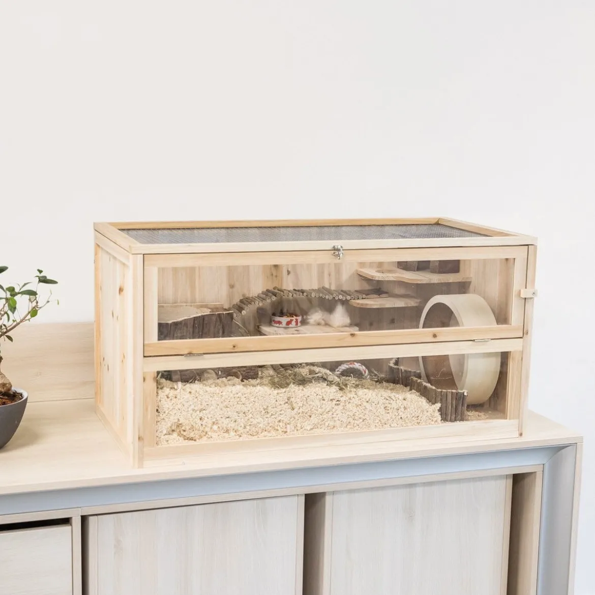 Trixie Trebur med plexiglas till hamster, mus eller gerbil