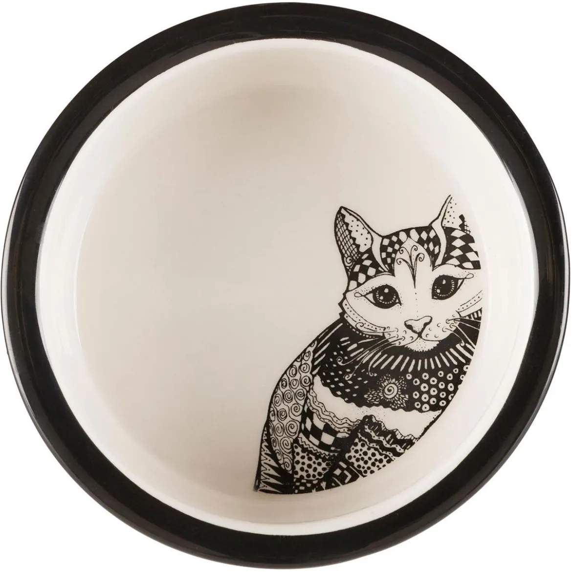 Trixie Zentangle Kattskål Keramik 300 ml