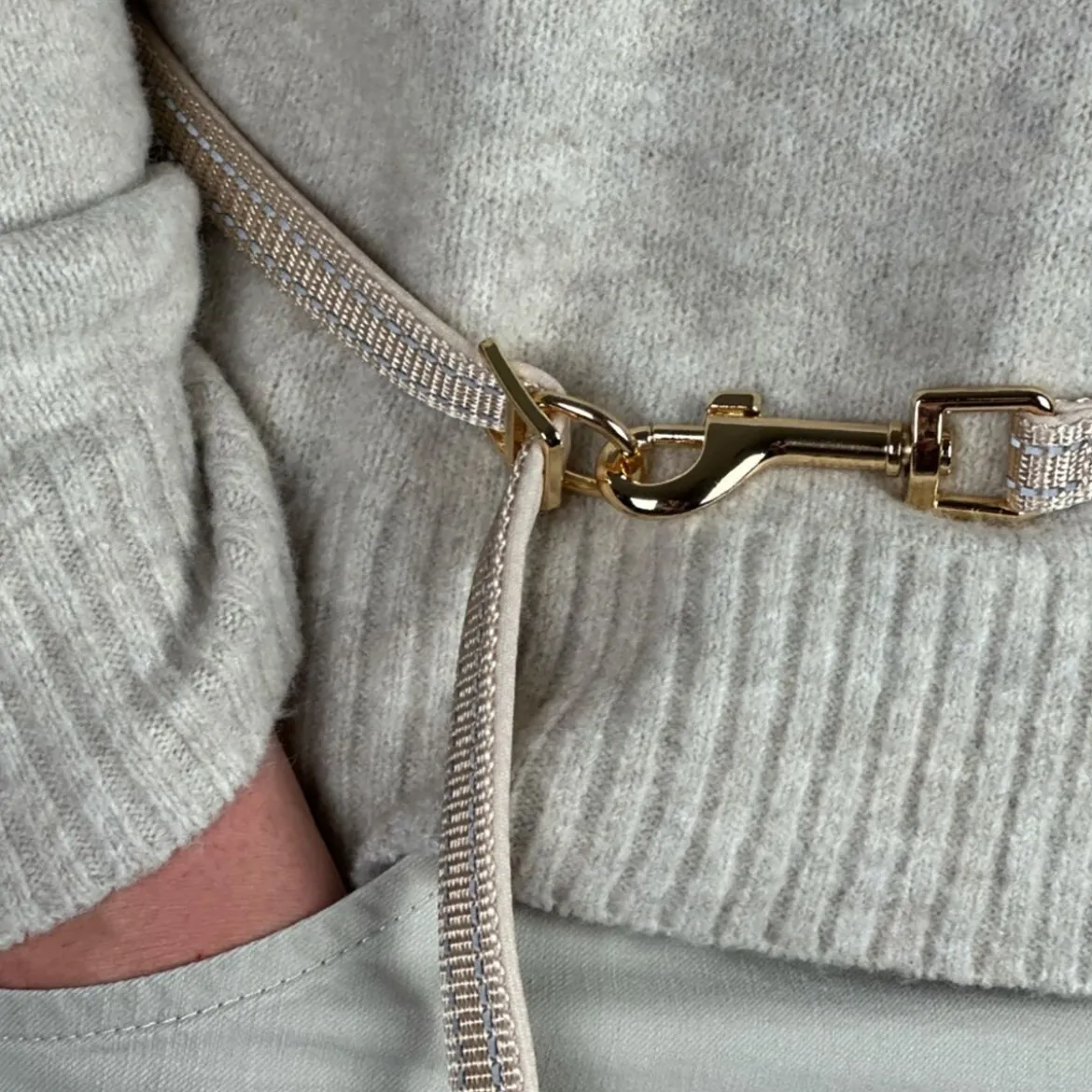 Trufois Multifunktionellt Hundkoppel Beige