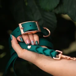 Tyylivoitto Classy Hundhalsband Stor Modell Grön