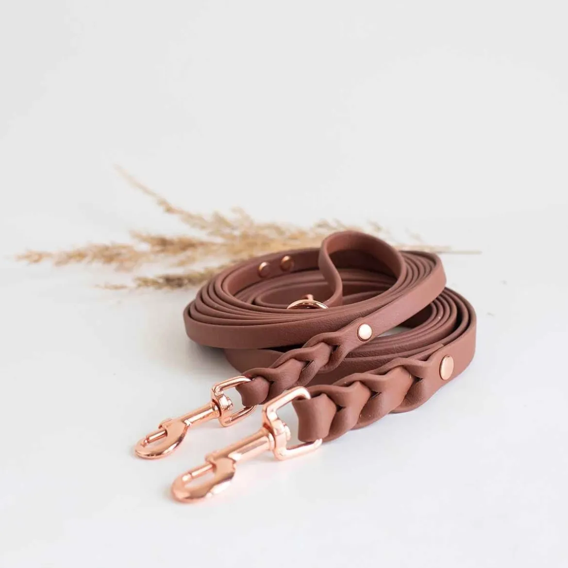 Tyylivoitto Hundkoppel Flätat Brun