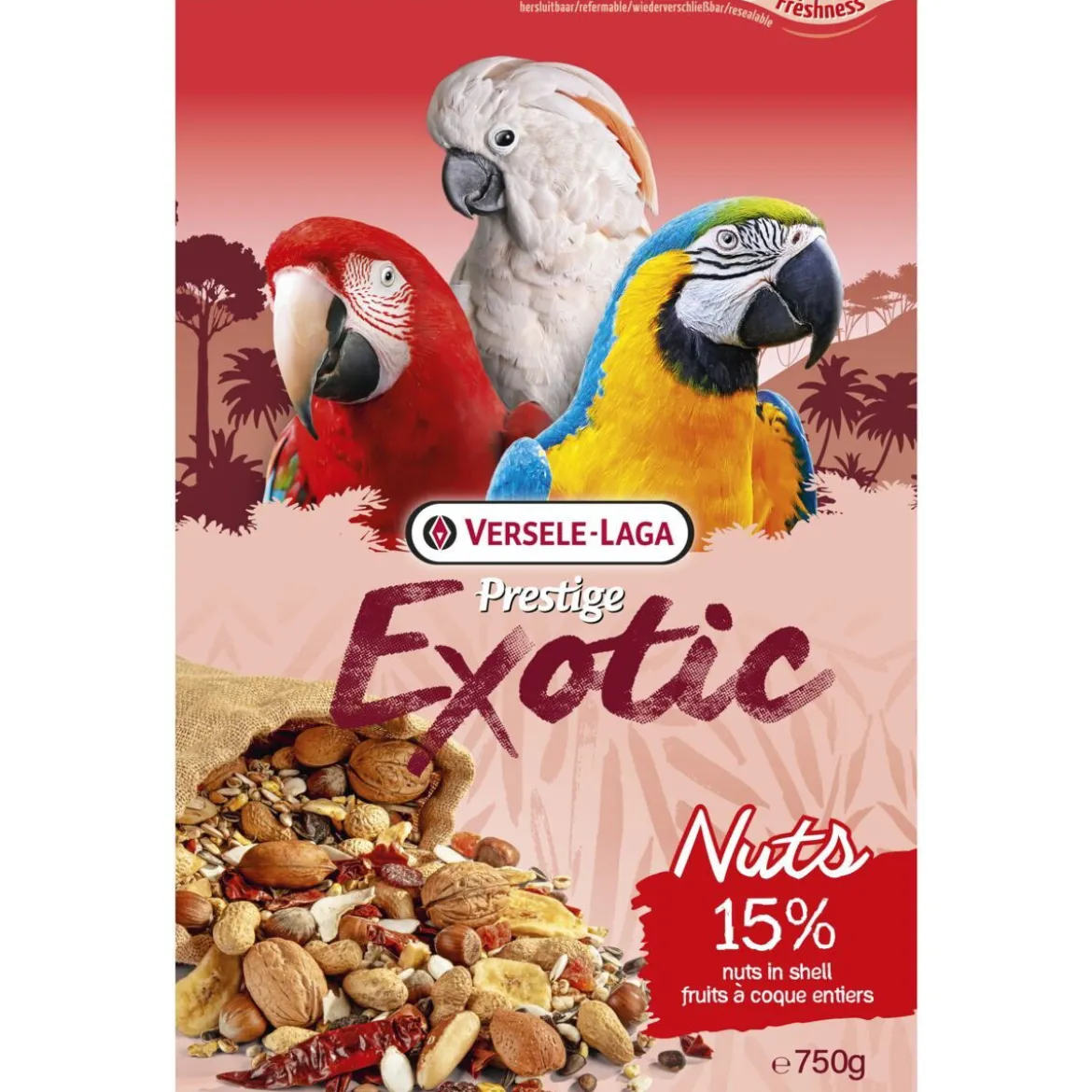 Versele-Laga Prestige Premium Parrot Exotic Nuts Mix 750 g