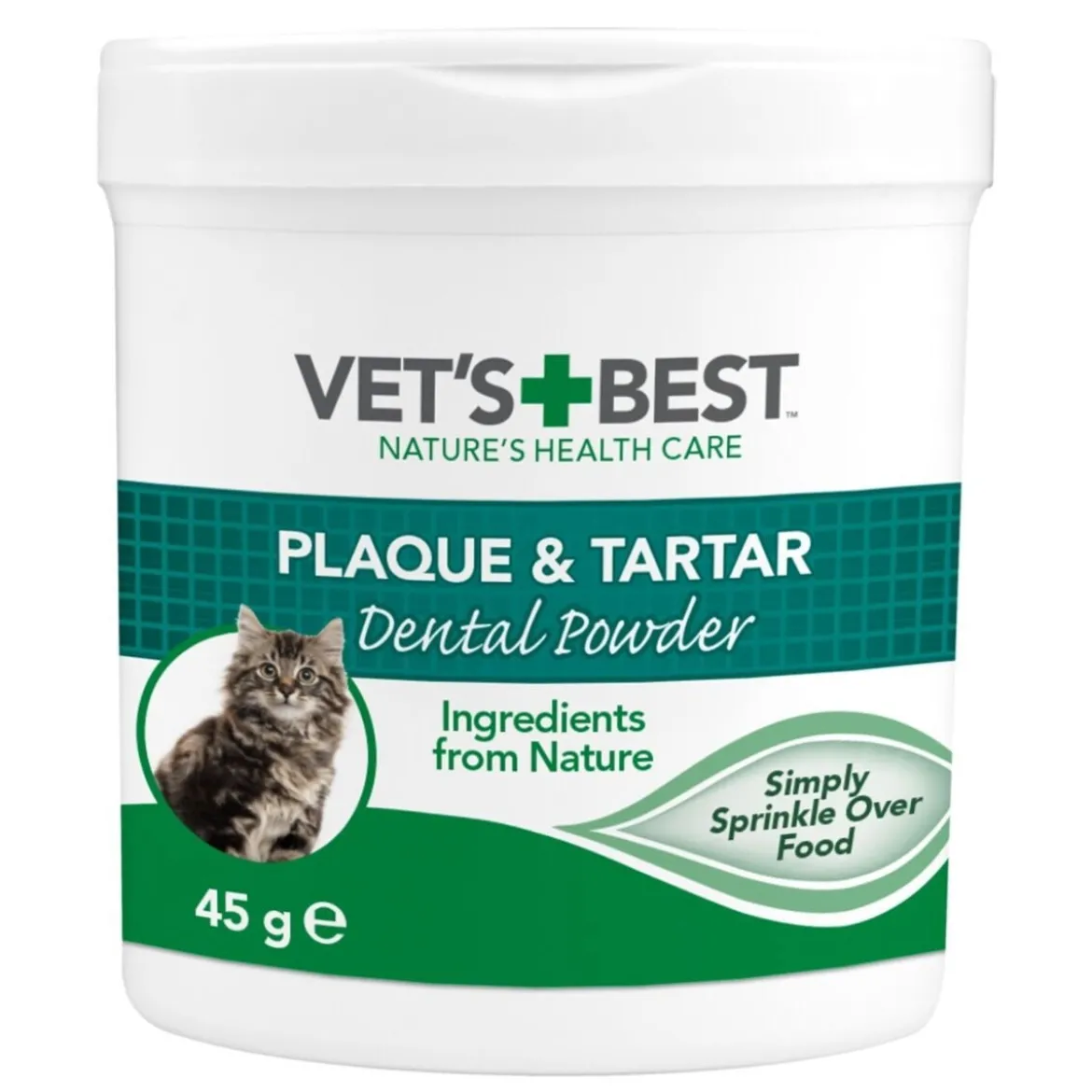 Vet's Best Cat Plack- och tandstenspulver 45 g