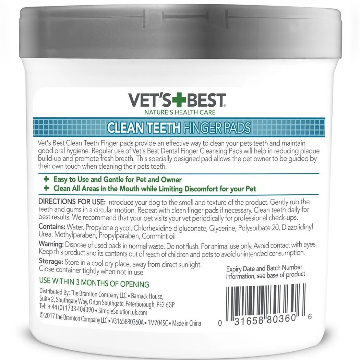 Vet’s Best Clean Teeth Finger Pads 50-pack