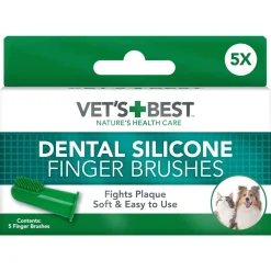 Vet's Best Fingertandborstar i Silikon 5-pack