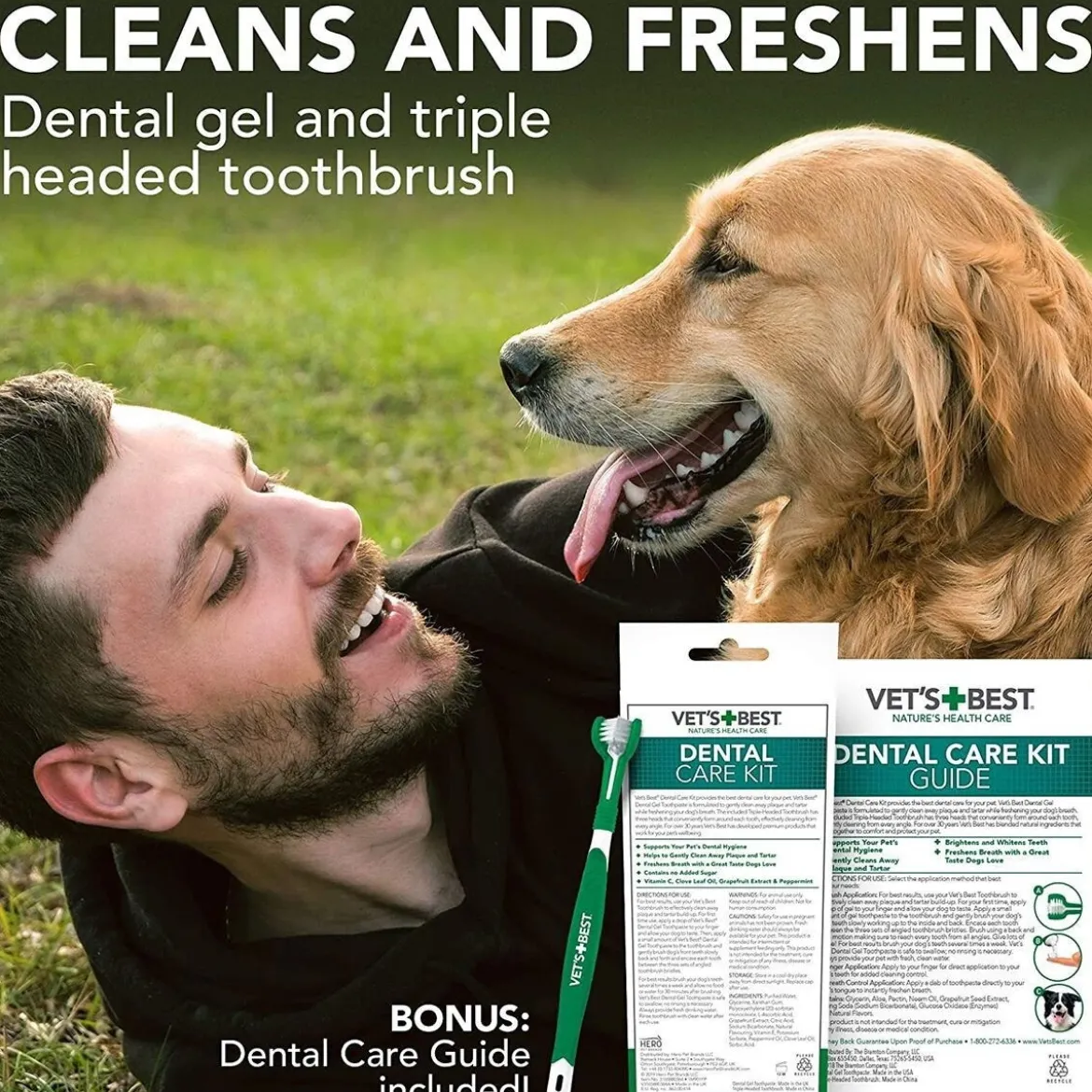 Vet's Best Tandborstkit till Hund