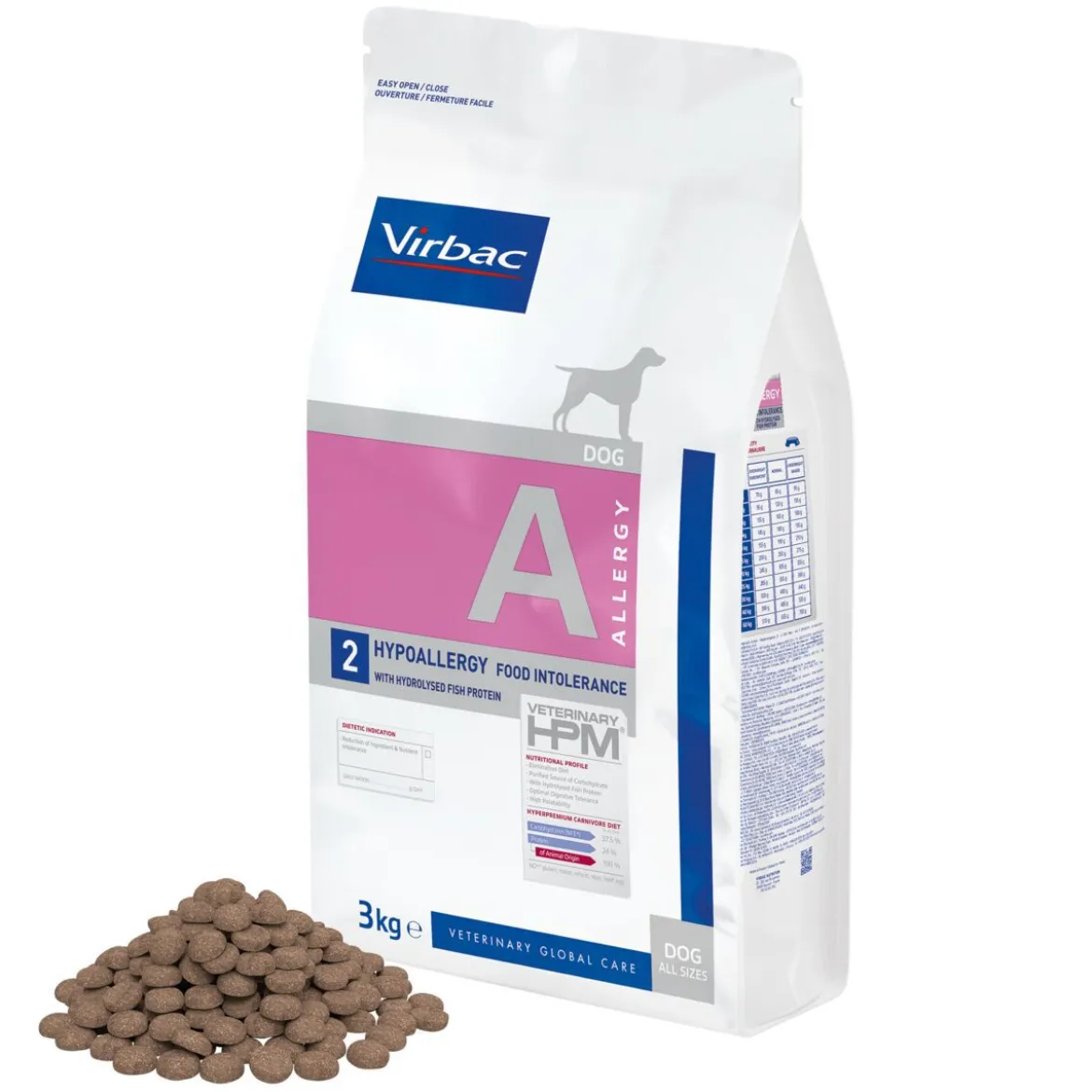 Virbac HPM Dog A2 Allergy Hypoallergy Salmon Veterinärfoder till Hund
