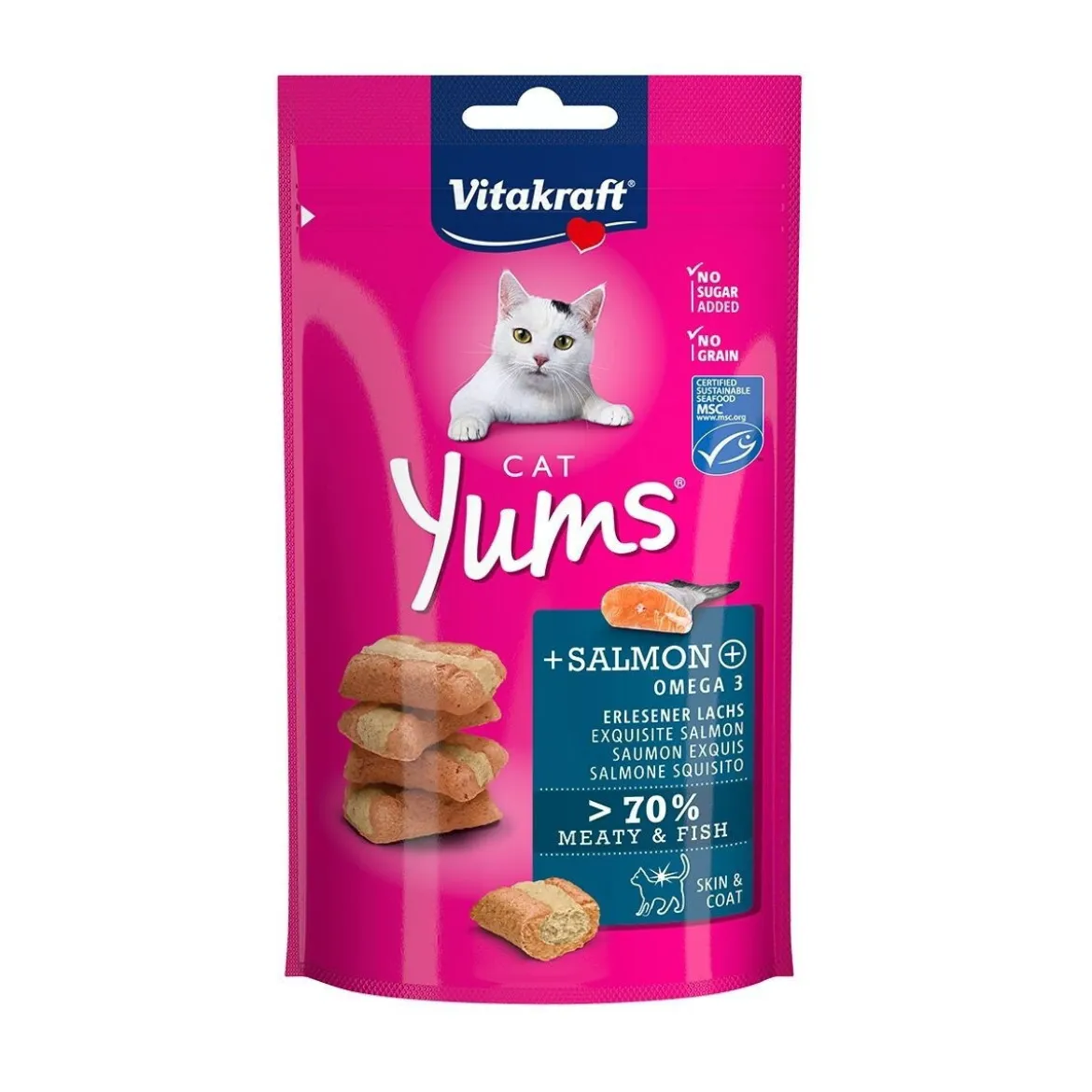 Vitakraft Cat Yums Salmon&Omega3 40g