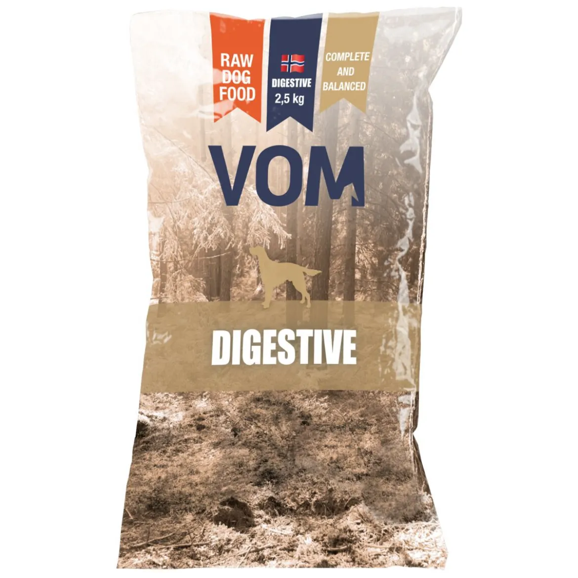 VOM Digestive Köttbullar Färskfoder till Hund 2,5 kg