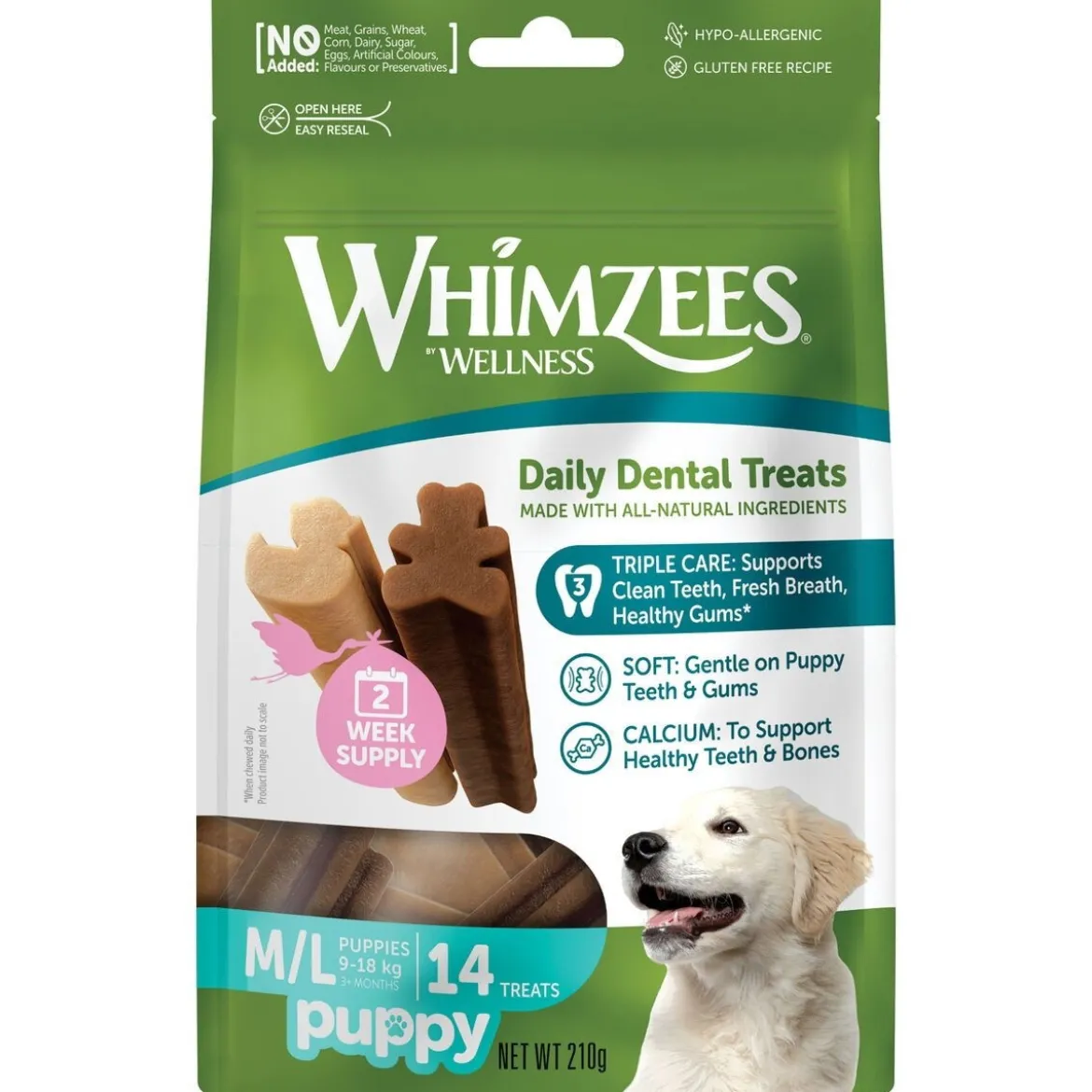 Whimzees Puppy Dental M/L