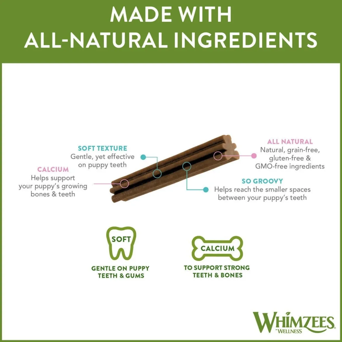 Whimzees Puppy Dental XS/S