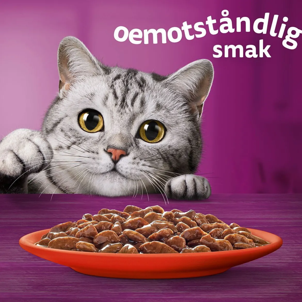 Whiskas 1+ Oxe, Lamm och Kyckling i Sås 40x85 g