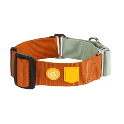 Woolly Wolf Color Block Halvstryp Halsband Terracotta Mix