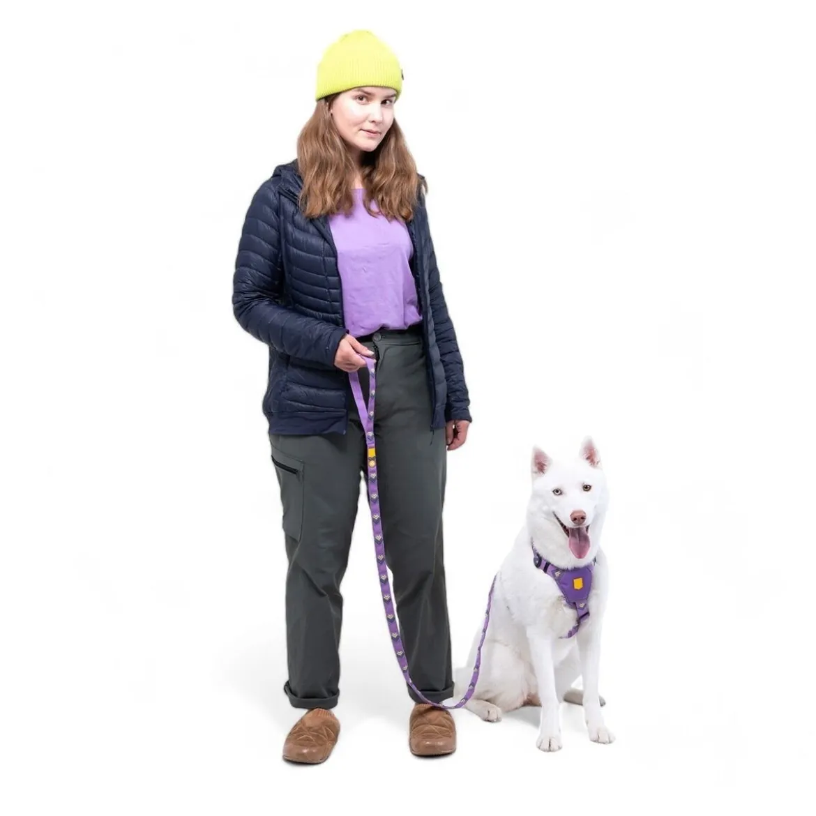 Woolly Wolf Northern Lights Hundkoppel Lila 150 cm